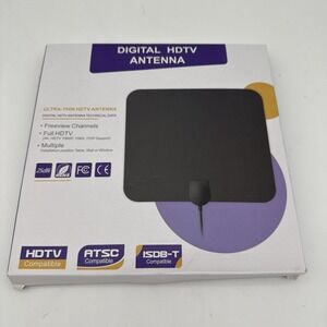 Indoor TV Antenna Digital for Smart TV 400-Mile Range HD 1080p 18ft Cable 4k